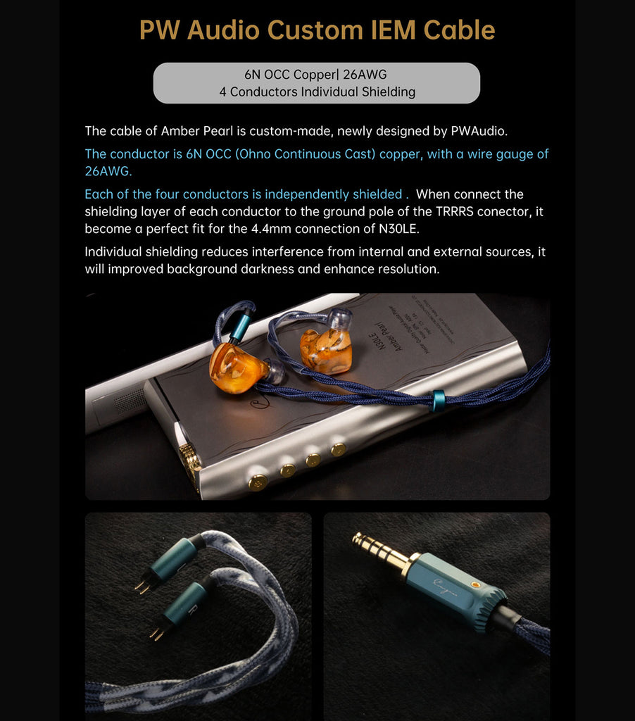 Cayin N30LE Amber Pearl Combo (with UM Amber Pearl IEM) - MusicTeck
